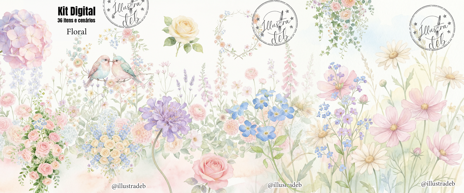 Floral - Kit Digital - Imagem 1