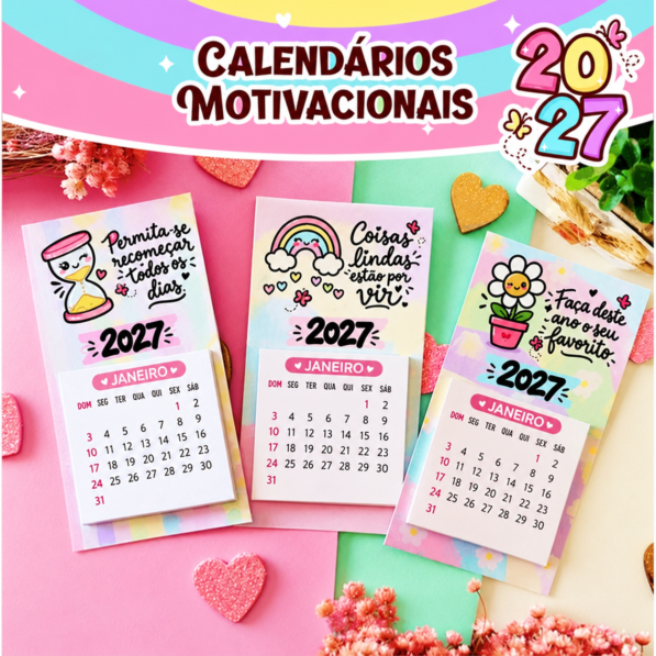 Calendários Motivacionais 2027