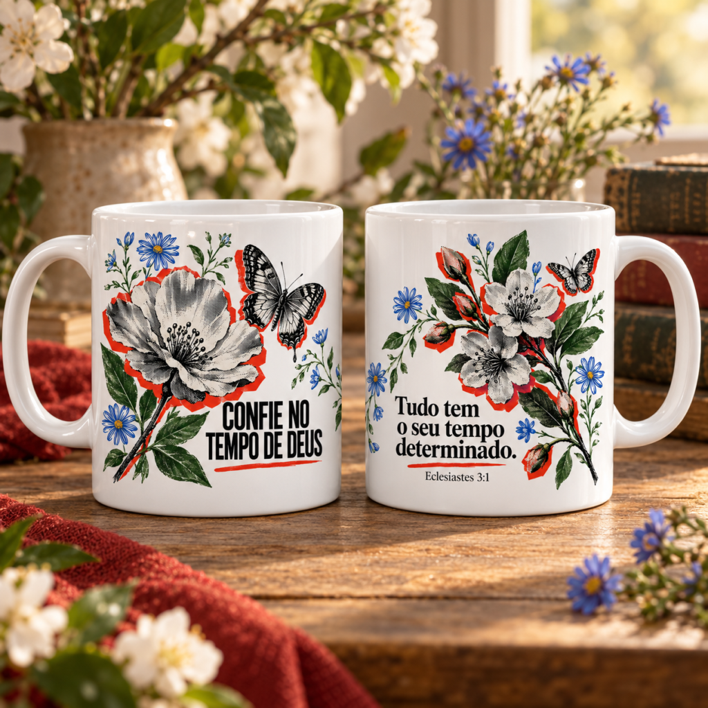 Coleção Floresça na Fé - Artes Canecas - Imagem 2