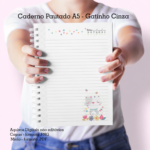 Gatinho Cinza- Caderno Pautado A5 + Bloquinho A6 - Imagem 3