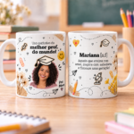 Rostinho melhor prof do mundo - Arte Avulsa Caneca (Nick Design)