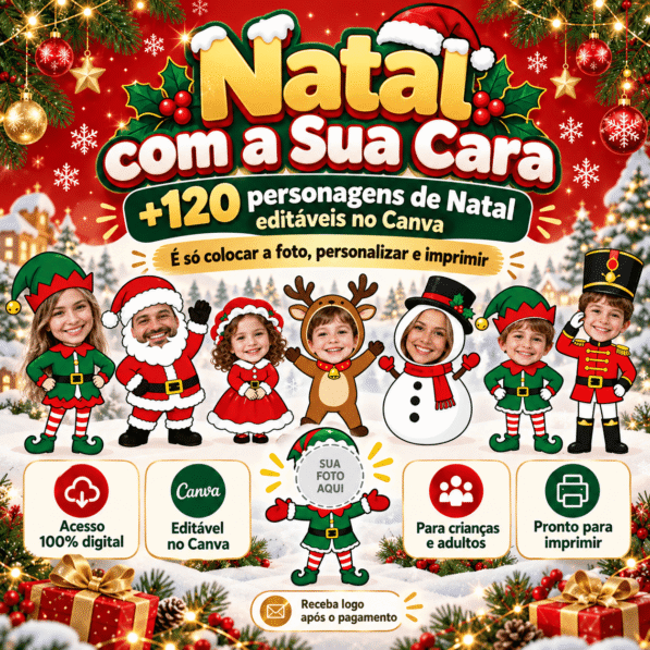 Kit Natal Com Sua Cara