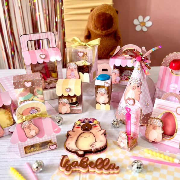 Kit de Reembalagem de Doces Capivara