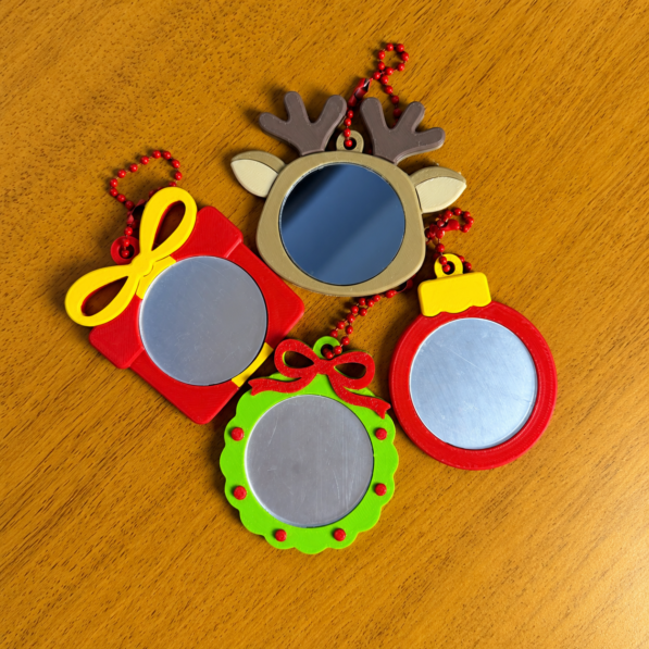 Kit Espelhos Natal (Arquivo Impressão 3D)
