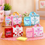 Chaveiro Post-it + Sacola (4 estampas)
