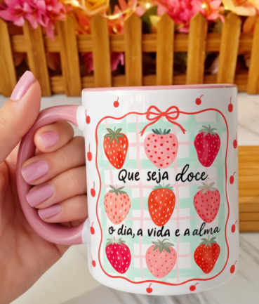 Que seja doce o dia a vida e a alma – Arte Avulsa Caneca