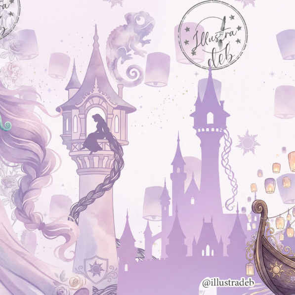 Rapunzel Silhoueta – Kit Digital