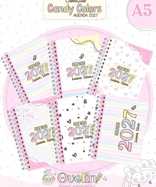 Coleção Agenda Candy Color 2027