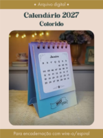 Calendário 2027 - Colorido (Perfeito Miolo) - Imagem 3