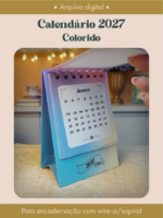 Calendário 2027 - Colorido (Perfeito Miolo)