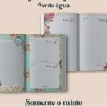 Agenda Vintage Verde-Água 2027 Costura (Perfeito Miolo)