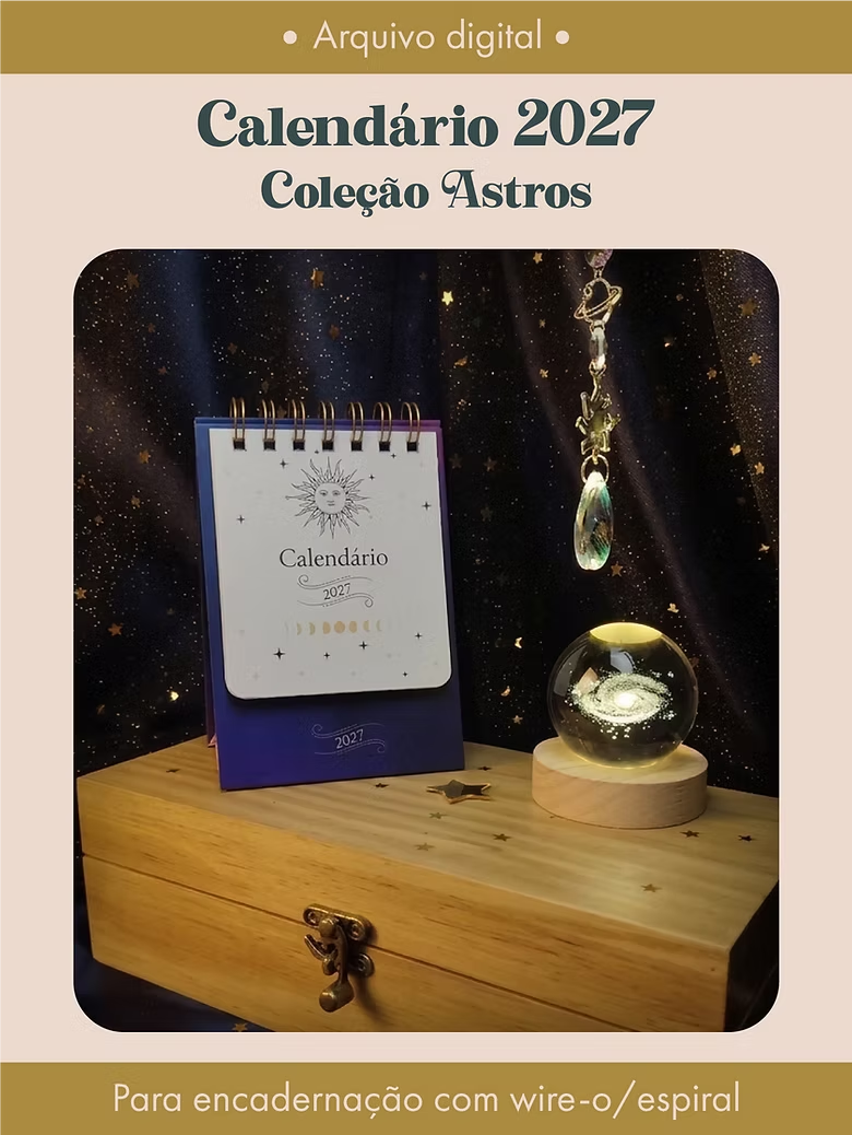 Calendário 2027 - Coleção Astros (Perfeito Miolo) - Imagem 1