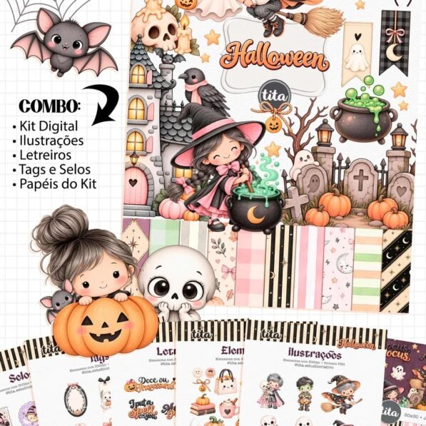 Halloween 2026 – Combo Ilustrações (Tita)
