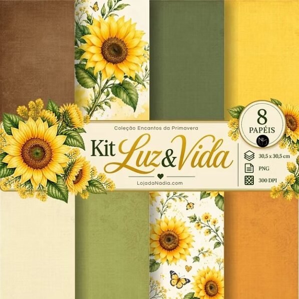 Luz e Vida – Girassol – Col Encantos da Primavera