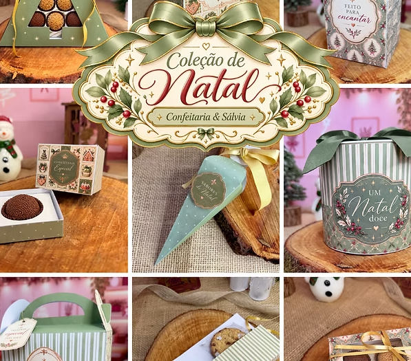 Kit Natal Verde Confeitaria