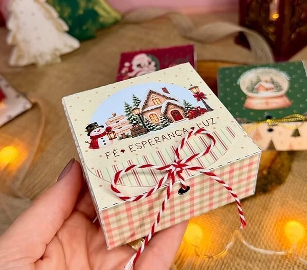 Caixa para Sabonete | Bombom de Natal