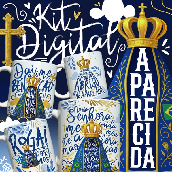 Nossa Senhora Aparecida (Abacaxi Sublimatico)
