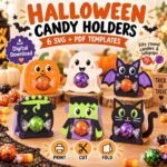 Porta Pirulito de Halloween