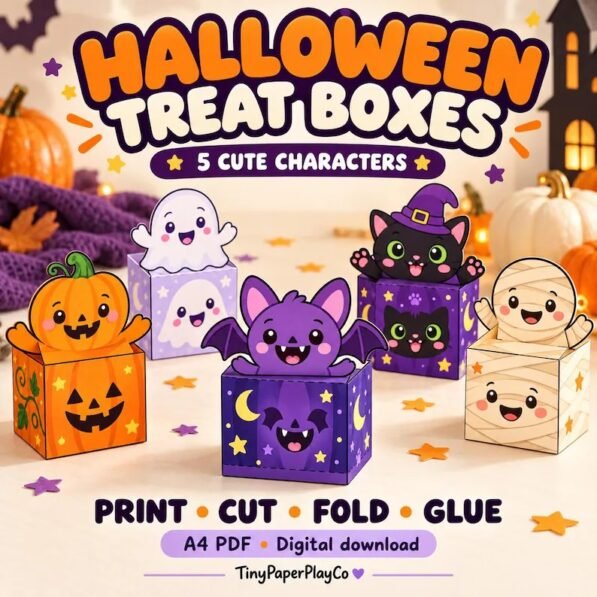 Caixas Cubo Haloween (Espanhol)