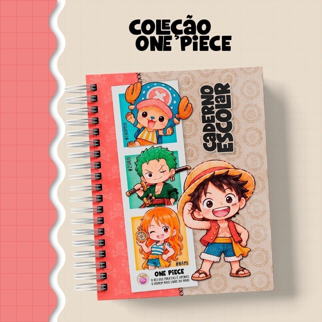 Coleção Escolar One Piece (Metamopaper) - Imagem 1