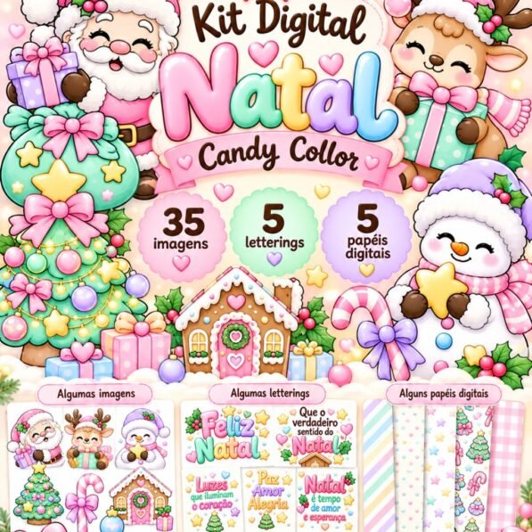 Natal Candy Collor – Kit Digital