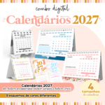 Calendários 2027 (Letterinhas)