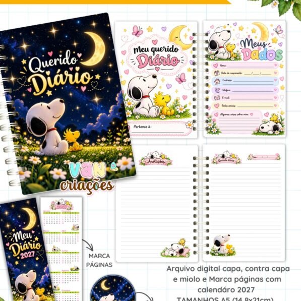 Meu Diário 2027 – Snoopy