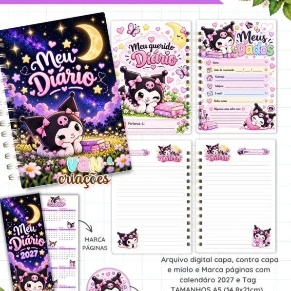 Meu Diário 2027 – Kuromi