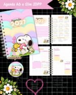 Agenda 2027 A6 e Slim - Snoopy - Imagem 2