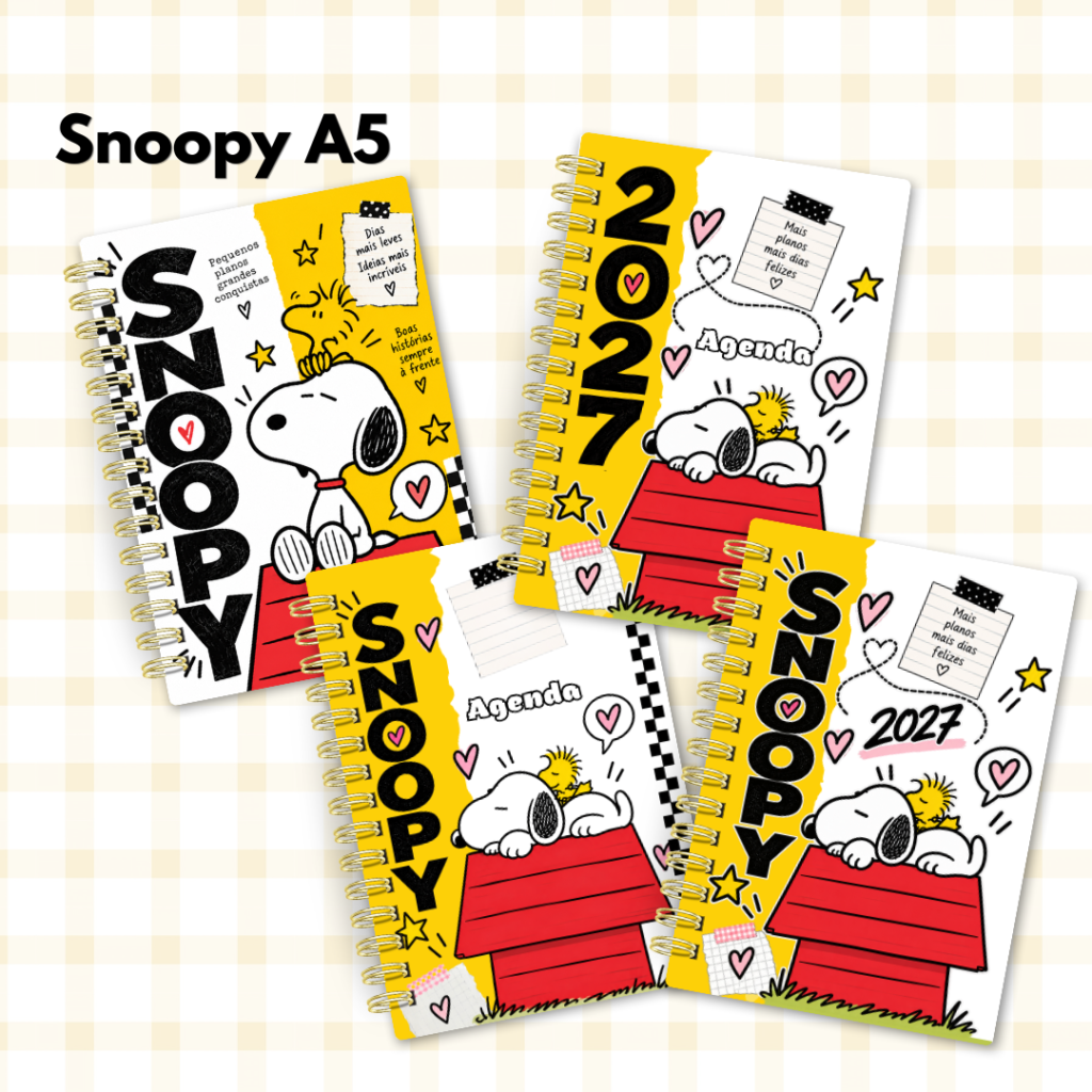 Pack Snoopy A5 – 8 Capas / 4 Miolos - Imagem 4