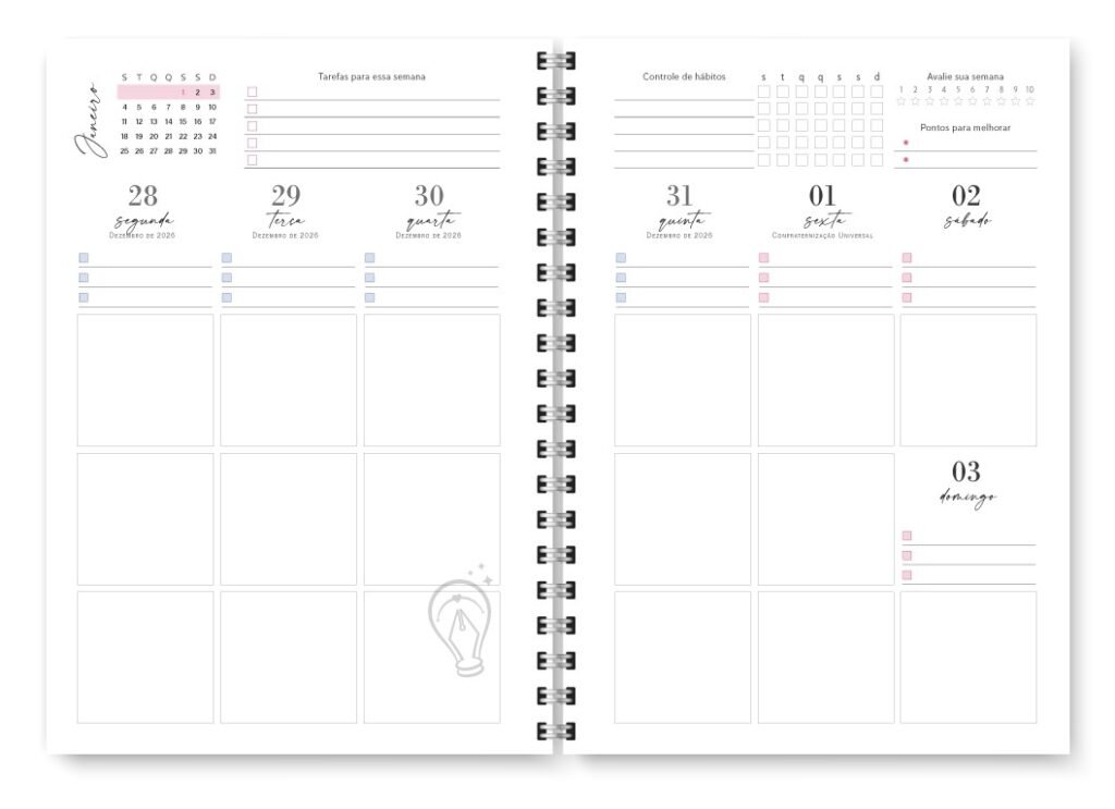 Miolo Planner Joy 2027 (Trilha de Papel) - Imagem 4