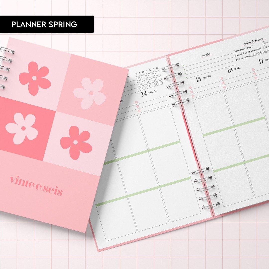 Miolo Planner Spring 2027 (Trilha de Papel) - Imagem 1