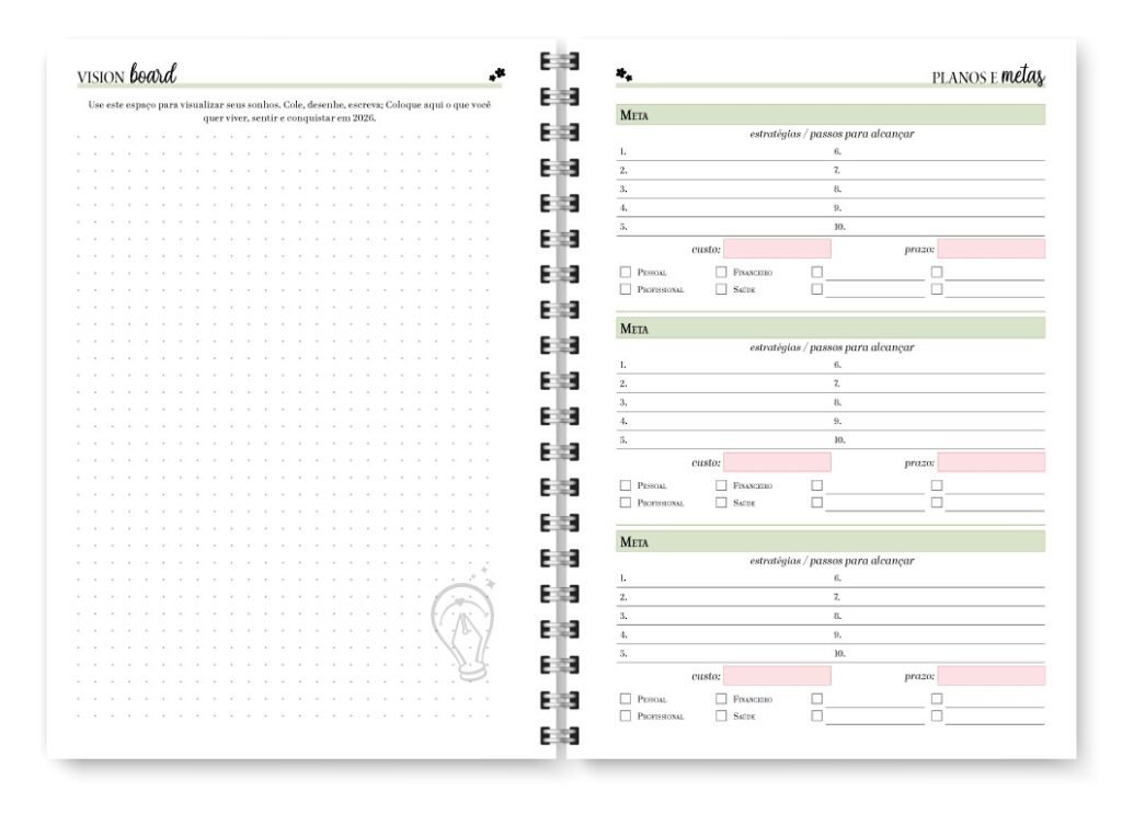Miolo Planner Spring 2027 (Trilha de Papel) - Imagem 4