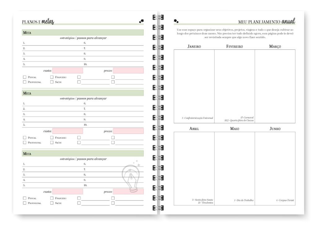 Miolo Planner Spring 2027 (Trilha de Papel) - Imagem 5