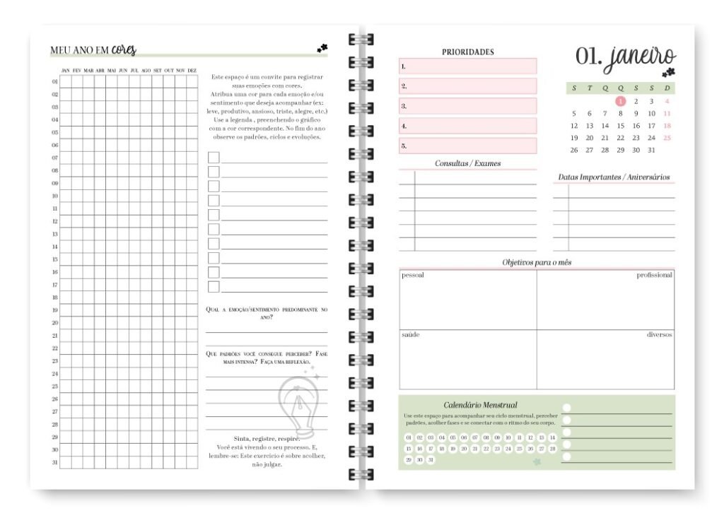 Miolo Planner Spring 2027 (Trilha de Papel) - Imagem 3