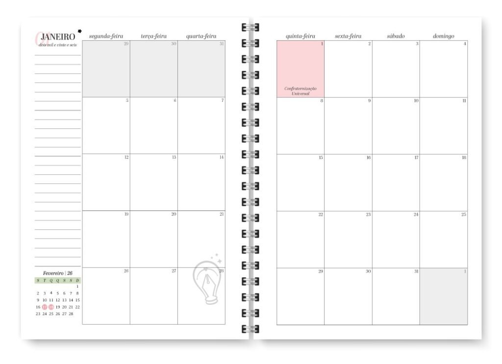 Miolo Planner Spring 2027 (Trilha de Papel) - Imagem 8