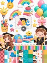 Formatura ABC 2026 - Combo Ilustrações e Papéis (Tita) - Imagem 2