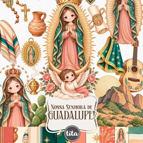 Santos – Nsra de Guadalupe – Ilustrações (Tita)