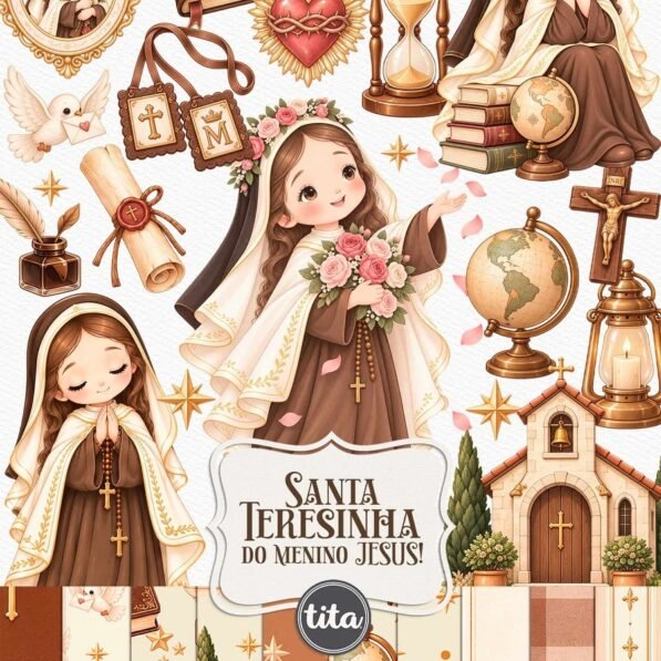 Santos – Santa Teresinha do Menino Jesus – Ilustrações (Tita)