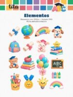 Formatura ABC 2026 - Combo Ilustrações e Papéis (Tita) - Imagem 3