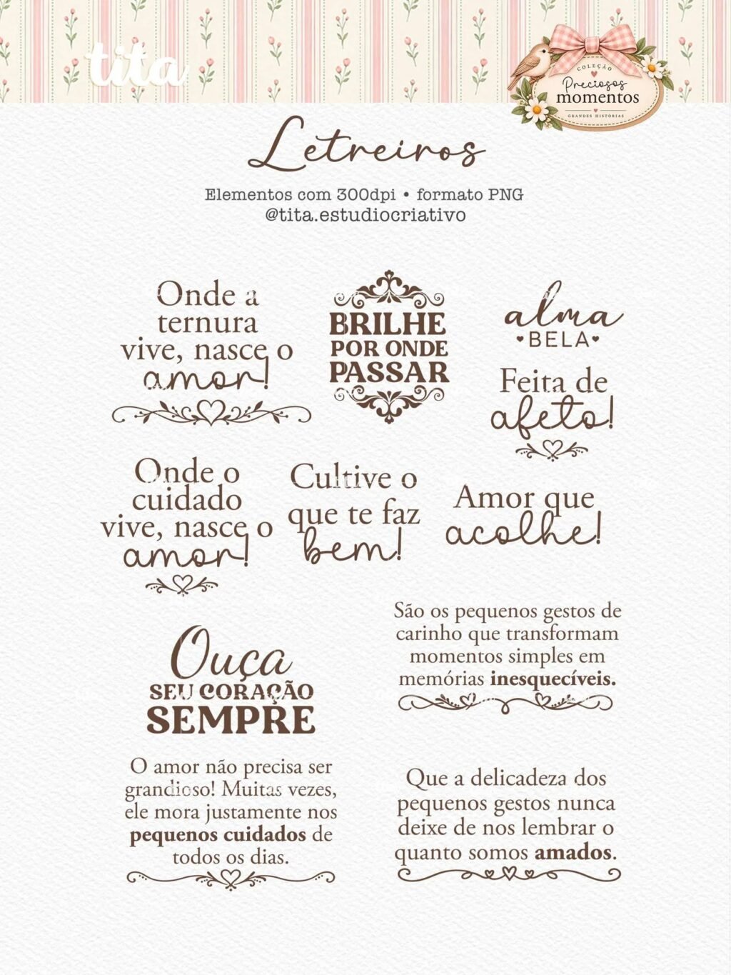 Preciosos Momentos - Combo Ilustrações (Tita) - Imagem 7