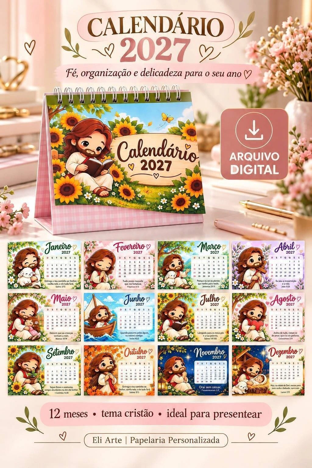 Calendário Jesus 2027 - Imagem 1