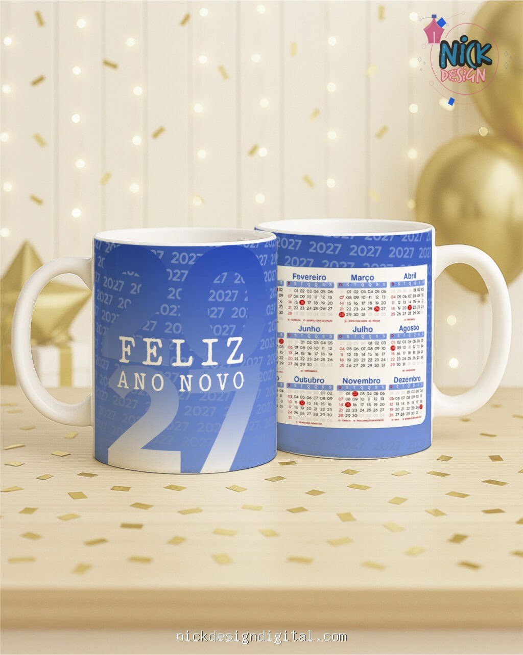 Ano Novo - Calendário 2027 (Artes Canecas) - Imagem 9