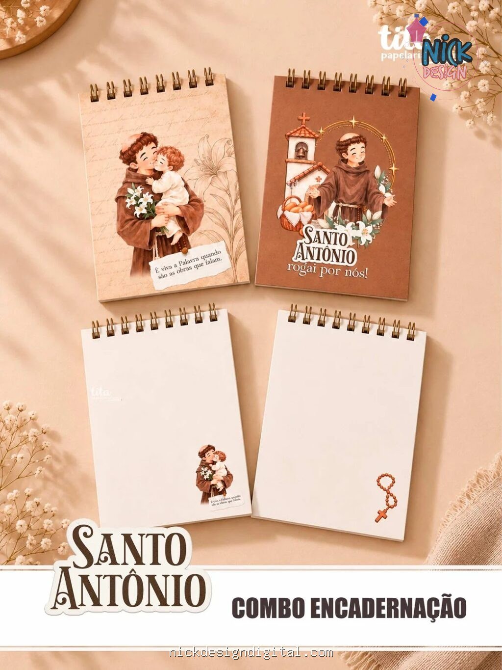 Santos - Santo Antônio - Encadernação (Tita) - Imagem 2