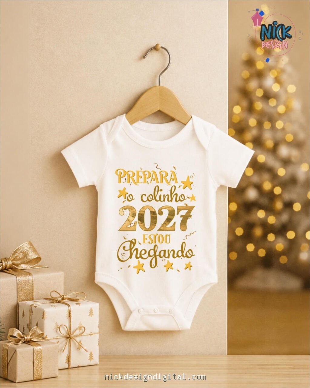 Ano Novo 2027 V5 - Artes Body Infantil - Imagem 8