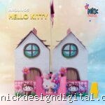 Caixa Casa Hello Kitty - Páscoa
