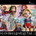 Super Heroínas 3D - Kit Digital