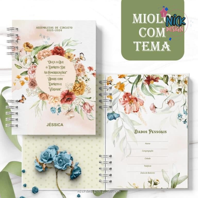 Caderno Assembleias Circuito 2025 e 2026 COM OS TEMAS (Bicho Papel) - Imagem 1