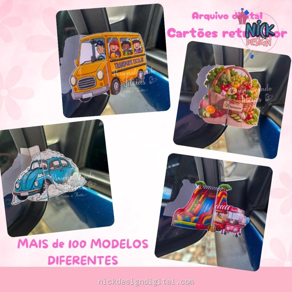 Cartões Retrovisor + de 100 modelos