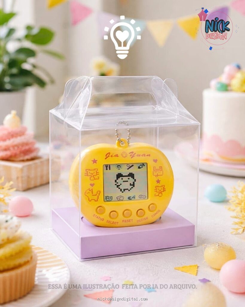 Caixa para bichinho Virtual - Tomagotchi